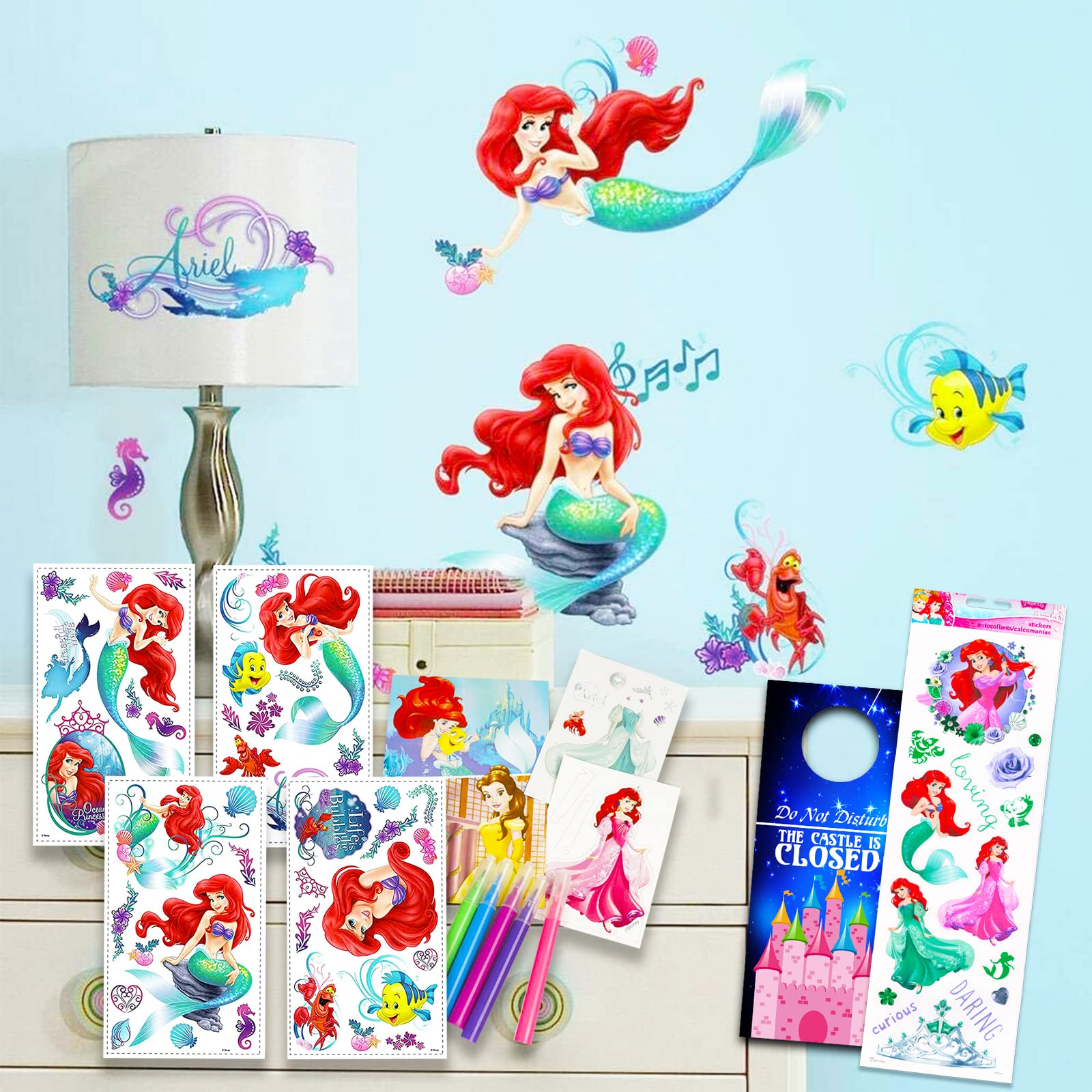 Amazon | Color Shop RoomMates リトルマーメイド ルームデコバンドル